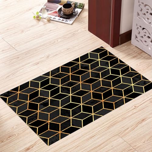 Alfombra pasillera antideslizante y suave de microfibra vintage para pasillo transitable 5