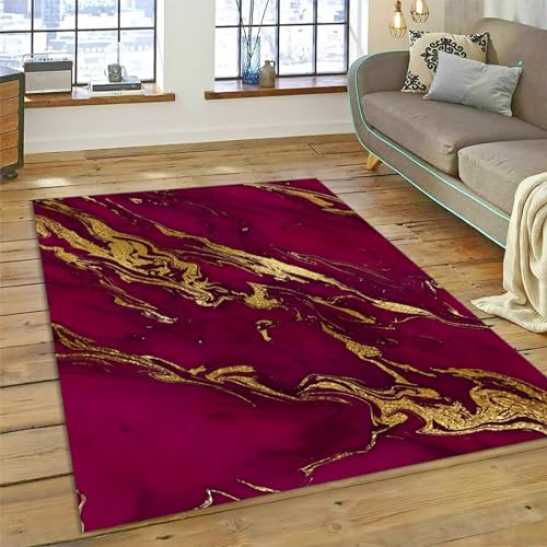 Tapis de restaurant 120x160 cm en marbre abstrait 3D