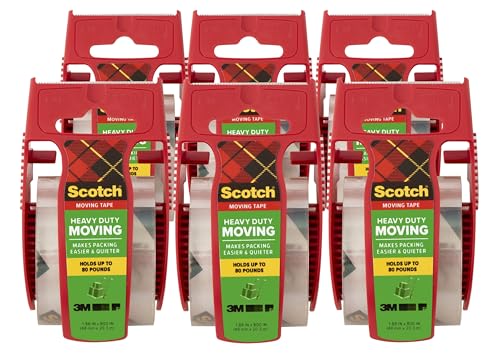 Scotch Heavy Duty Moving Tape, 1.88 in x 800 in, 6 Disp. Rolls - image 1