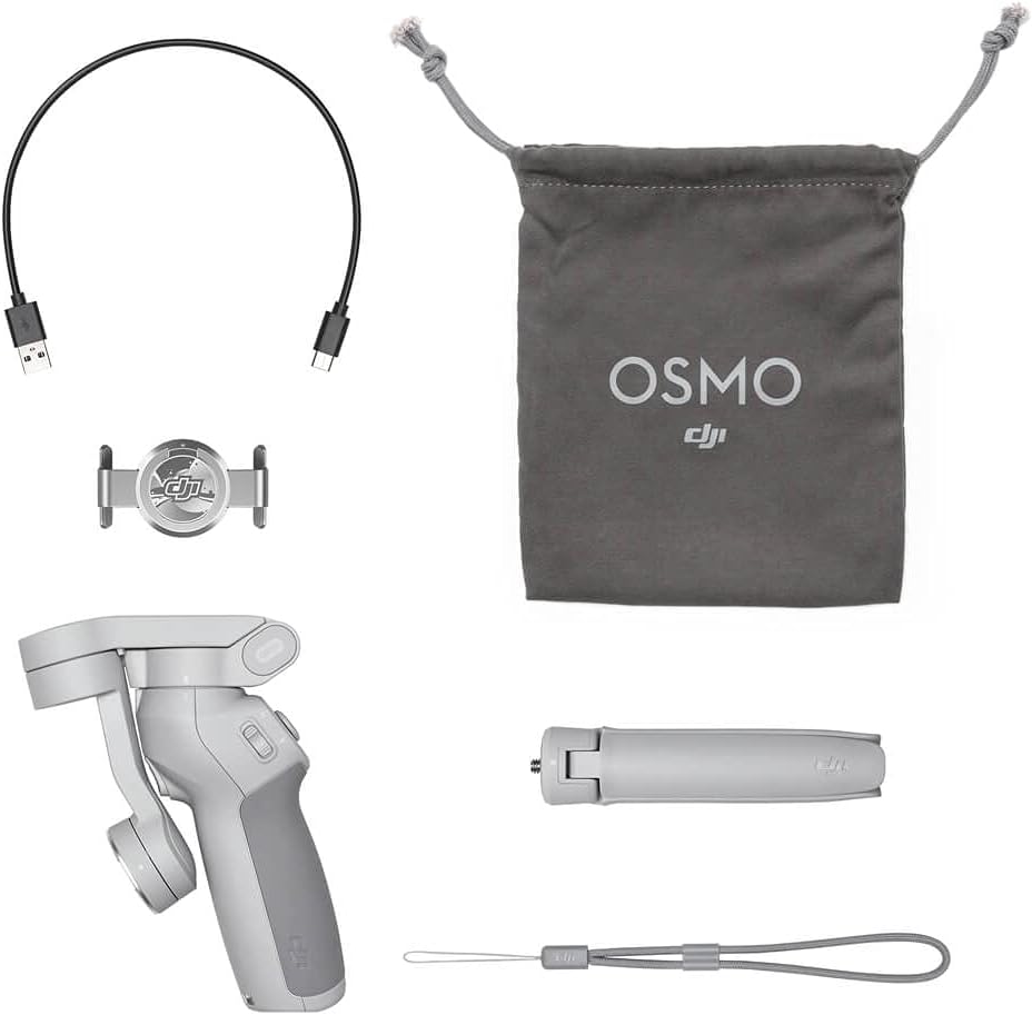 Original OM 5 Smart Phone Gimbal Stabilizer Magnetic Quick-Release Design, Portable Foldable with Tripod, Suitable for Video Blog,YouTube, Live Video, Suitable for iPhone, Android (OM 4 SE)