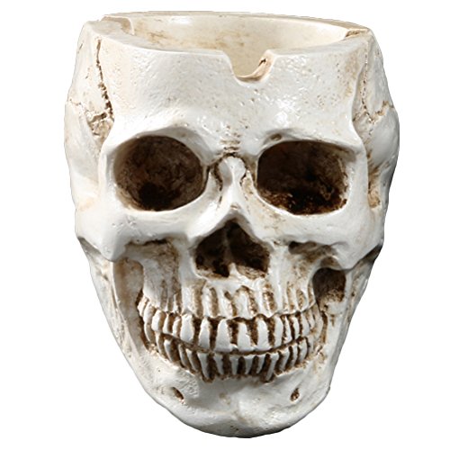 VORCOOL Skull Ashtray Cigarette Ashtray Home Ornaments Bar Accessories Smoking Room Decor