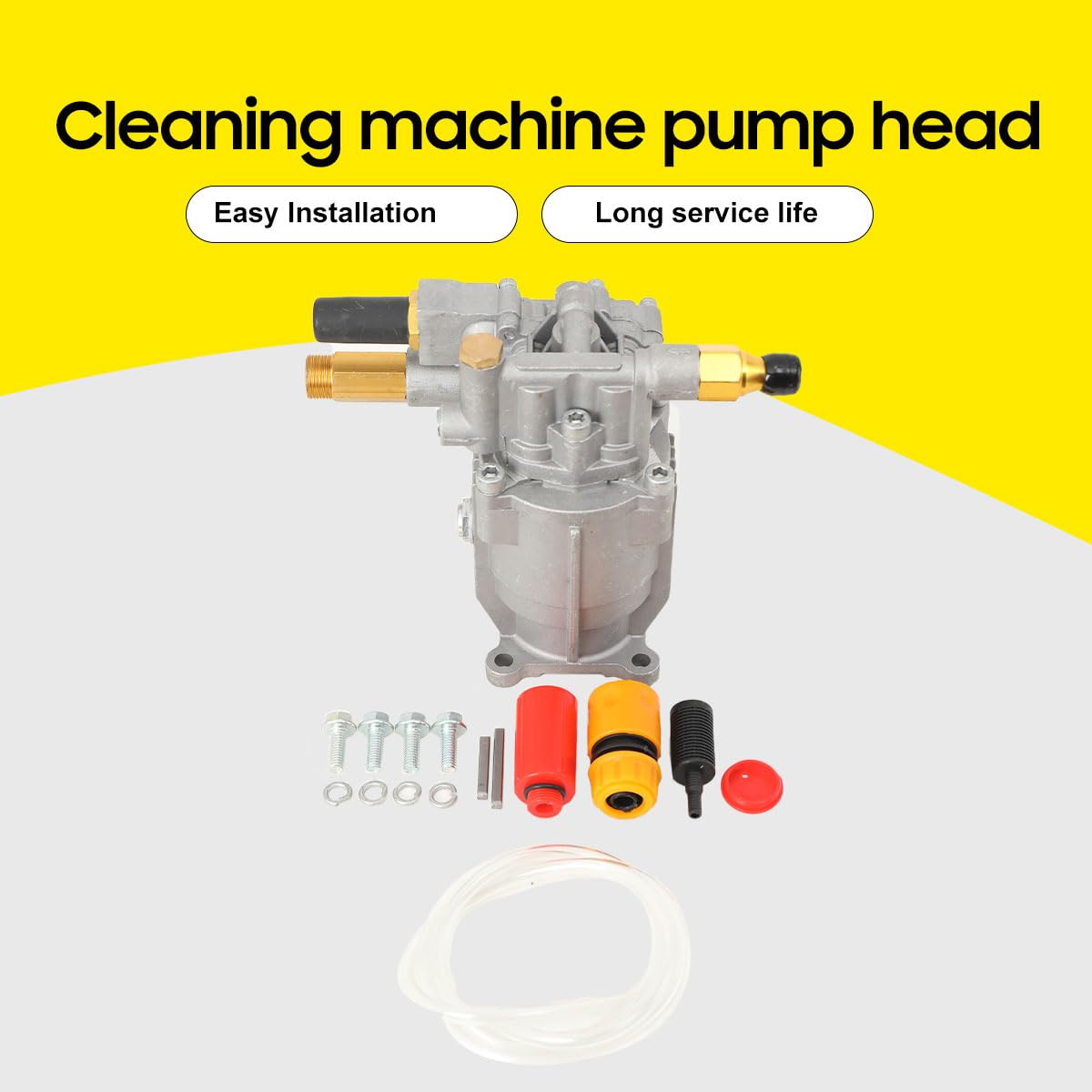 3000PSI Hochdruckreiniger-Pumpe, 14mm Schaft, 2,4 GPM Ersatzpumpe, 3/4 Zoll Horizontalwellen-Kurbelwellenmotor für Simpson