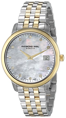 Raymond Weil Women's Toccata Diamond 34mm Two Tone Steel Bracelet Steel Case Quartz Watch 5388-STP-97081