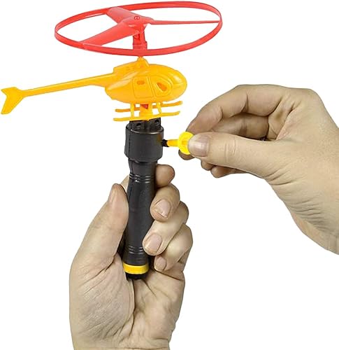 Miniatura 2 de ArtCreativity Rip Cord - Juego de helicóptero volador para niños, paquete de 12, divertidos juguetes de mosca para interiores o exteriores, grandes