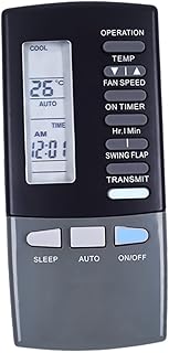 MUSISALY 1Pc Universal Ac Remoto Cristal Líquido Portátil Portátil Ar Condicionado Bateria De Controle Remoto Universal Lcd Ac Controle Remoto Acessórios De Controle Remoto Wi-Fi