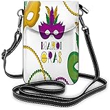Crossbody-Taschen aus hochwertigem Kunstleder, das langlebig und weich ist. Die Innenseite der Geldbörse ist weich gefüttert, um Reibung am Telefon zu vermeiden und Schäden zu verursachen.