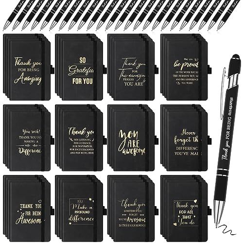 Carnets de remerciement avec verset de la Bible, blocs-notes de motivation et stylos assortis