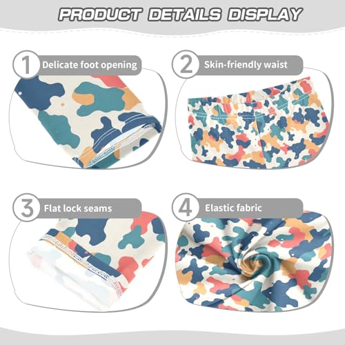 KLL Military Camouflage Pattern Safari Toddler Girls' Active Leggings Fashion Full Length Sweatpants Exercise3