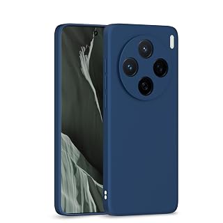 Pikkme Back Cover for ‎Vivo X200 5G | Camera Protection | Shockproof Soft Matte Silicon Back Case (Blue)