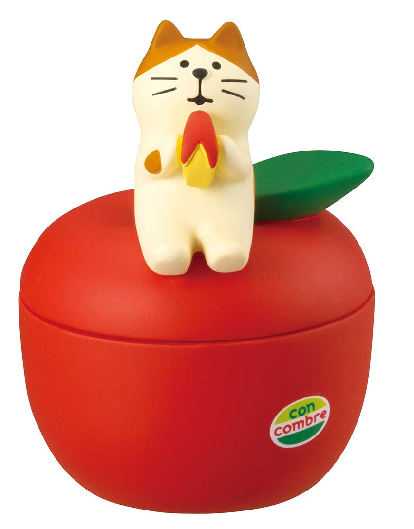 デコレ(Decole) concombre Mascot, 57×60×h78mm, Red Apple Accessory Storage