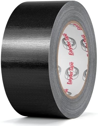 1 Rolle Panzertape Schwarz 50mm x 27,4m Stark Wasserfest Innen & Außen | Gewebeverstärktes Duct Tape für Reparaturen, Bündeln & Abdichten. Starker Kleber, von Hand reißbar, vielsei