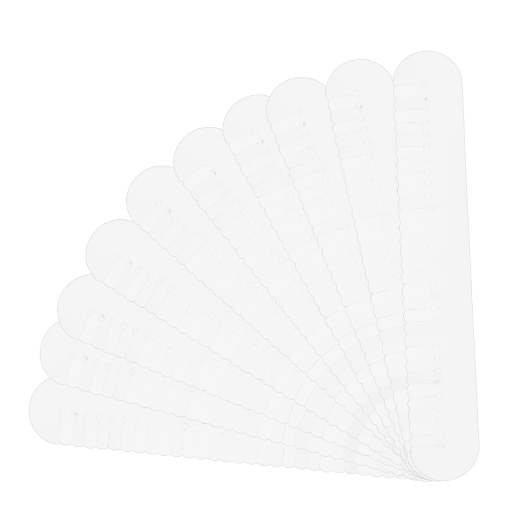 FRCOLOR 10 Pezzi Scudi Termoprotettori in Pvc per Extension Chioma Protezione Cuoio Capelluto e Radici, Leggeri e Compatti, per Fai da Te Extension