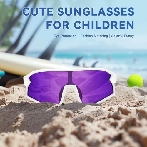 Buyage Kids Sunglasses For Boys Girls, Baseball Softball Sunglasses For Youth Teens Polarized Running Cycling Glasses thumb #1