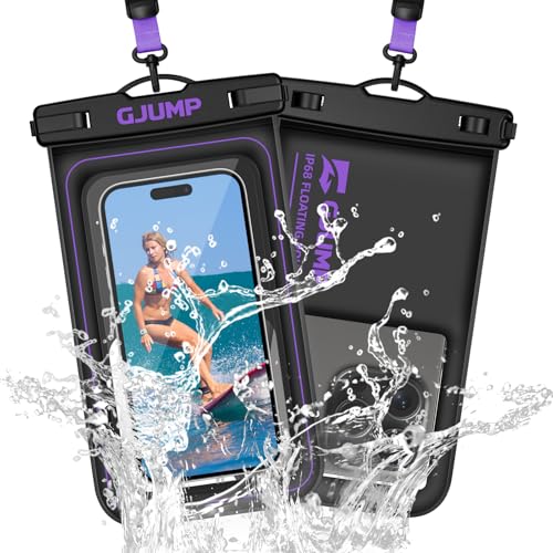 GJUMP Waterproof Phone Pouch Floating 2 Pack, IP68 Dry Bag Compatible with iPhone 17 16 15 - image 1