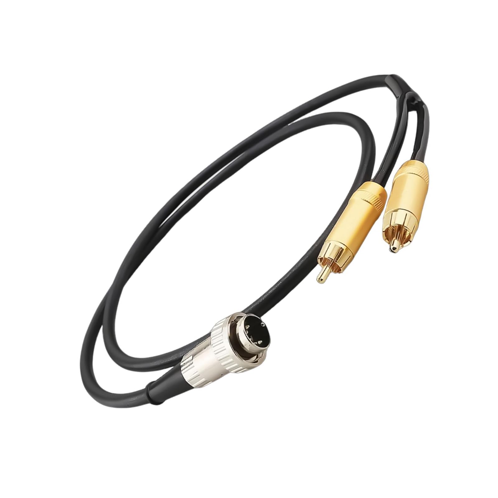 Cavo adattatore audio da 5 pin DIN maschio a doppio maschio, suono ad alta fedeltà per sistemi stereo, 50 cm/100 cm/150 cm