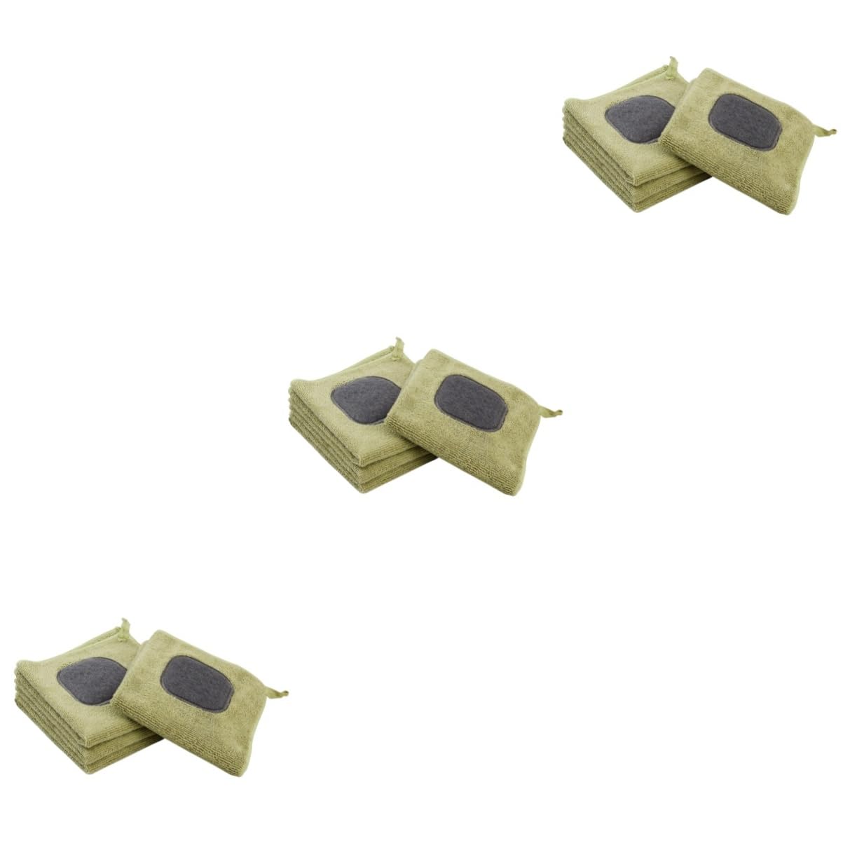 FRCOLOR 12 Piezas Paño De Limpieza De Cocina Trapos De Limpieza Paños De Cocina Paño De Plumero Paños De Limpieza Trapo Paños Gruesos De Microfibra Green