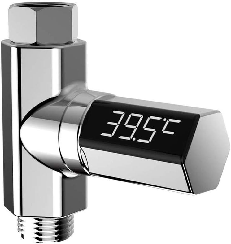 Universal LED Display Water Shower Temperature Meter Electricity Bathroom Kitchen Monitor