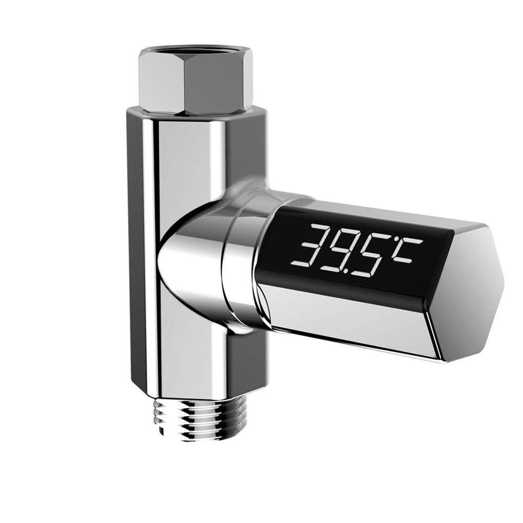 Universal LED Display Water Shower Temperature Meter Electricity Bathroom Kitchen Monitor