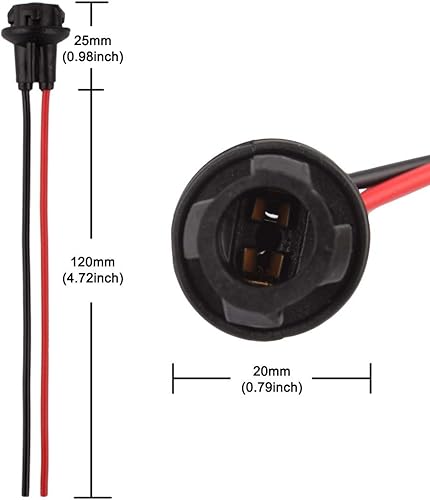 Miniatura 2 de WINKA T10 194 Extensión Arnés Enchufes Conectores Cableado Zócalos para Coche 6Pcs