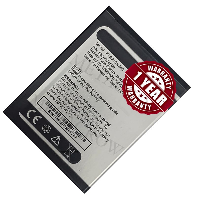 Image of Original KLB210N340 Battery Compatible for Panasonic Eluga I2 - (2000mAh) - 1 Year Warranty BC45