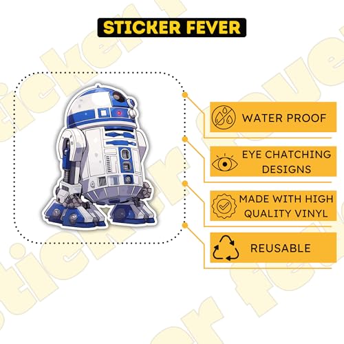 Image of Pack of 15 Cute Stickers for Laptops /Mobiles /Guitar /Journal etc. (Star Wars)