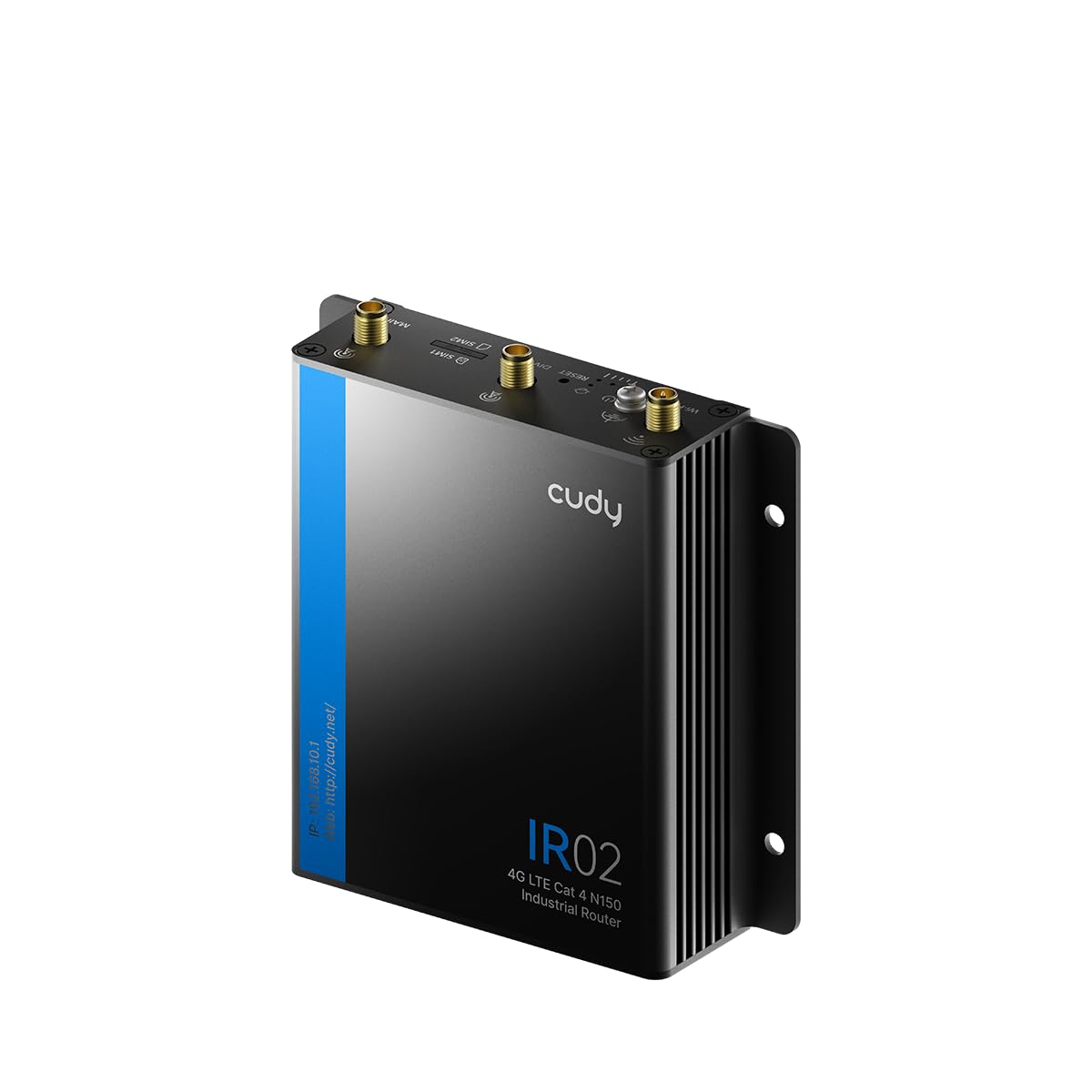 Cudy Przemysłowy router WiFi 4G LTE Cat4 N150, Dual SIM router komórkowy z RS232/RS485 i IO, szeroka temperatura -40~75°C, metal IP30, do automatów sprzedających, bankomatów, sklepów, urządzeń IoT