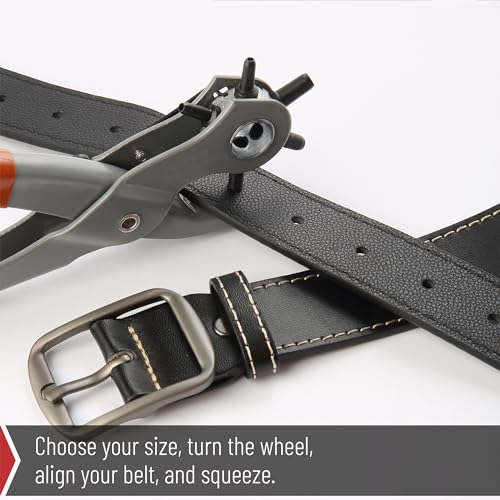 Image of UNCO Leather Multi-Hole Puncher, Belt Punch Tool, Leather Hole Pricane