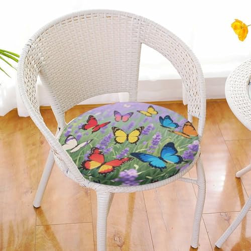 Cojín de asiento con mariposas para sofá y terraza exterior transpirable 7