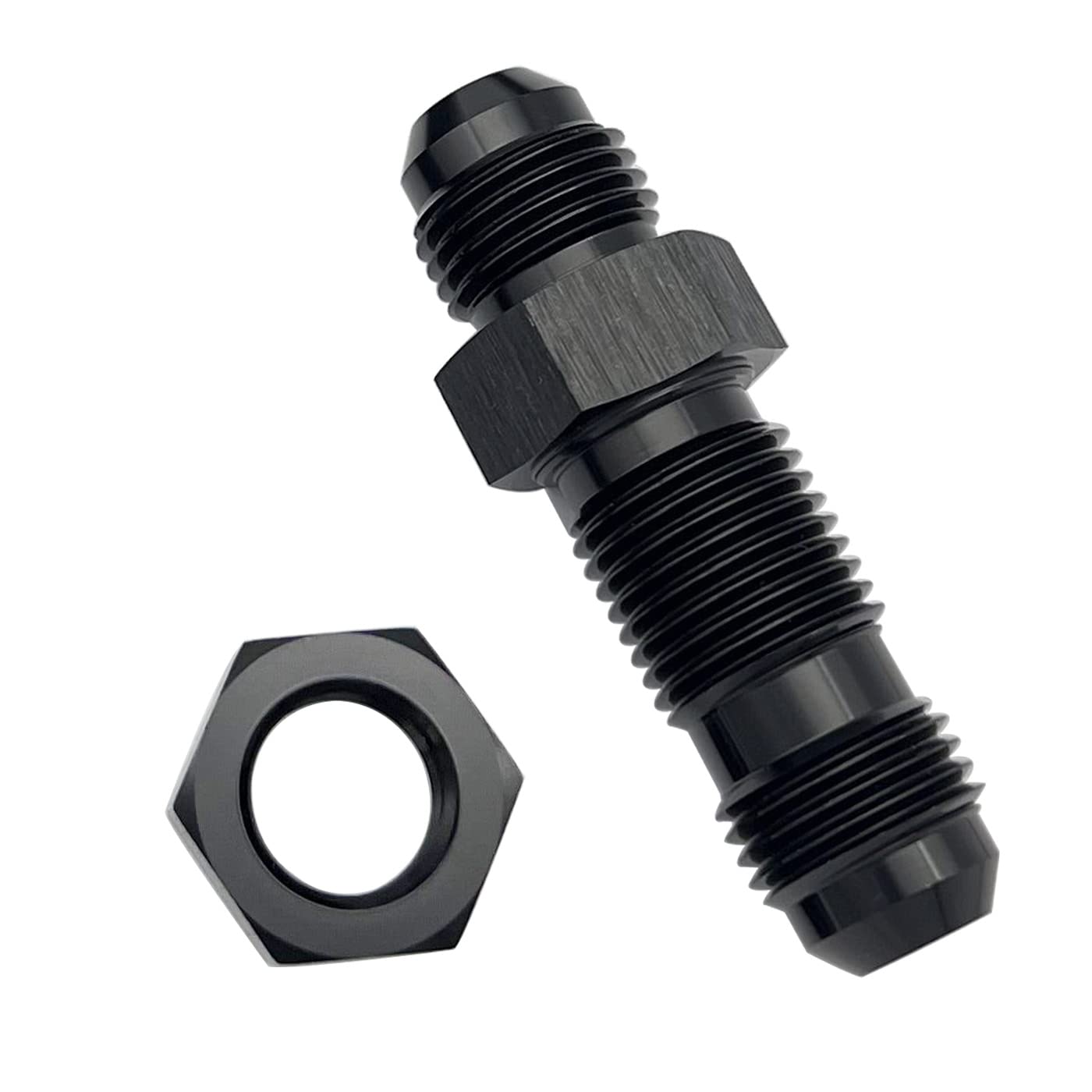 ORB O-ring AN6 AN8 AN10 Aluminum Male Flare Union Nitrous Oil Fuel Hose End Adapter Fitting Straight Male Coupler I.832864387