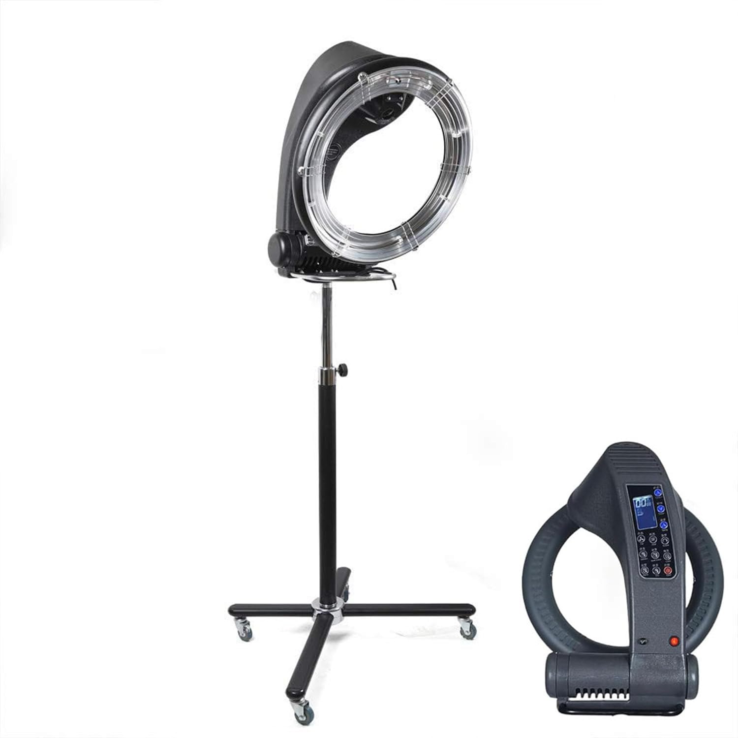 Professional Salon Standing Hair Dryer Orbiting Hair Dryer 1200W Timer Adjustable Temperature Color Treatment Hair Processor Perm Semicolor