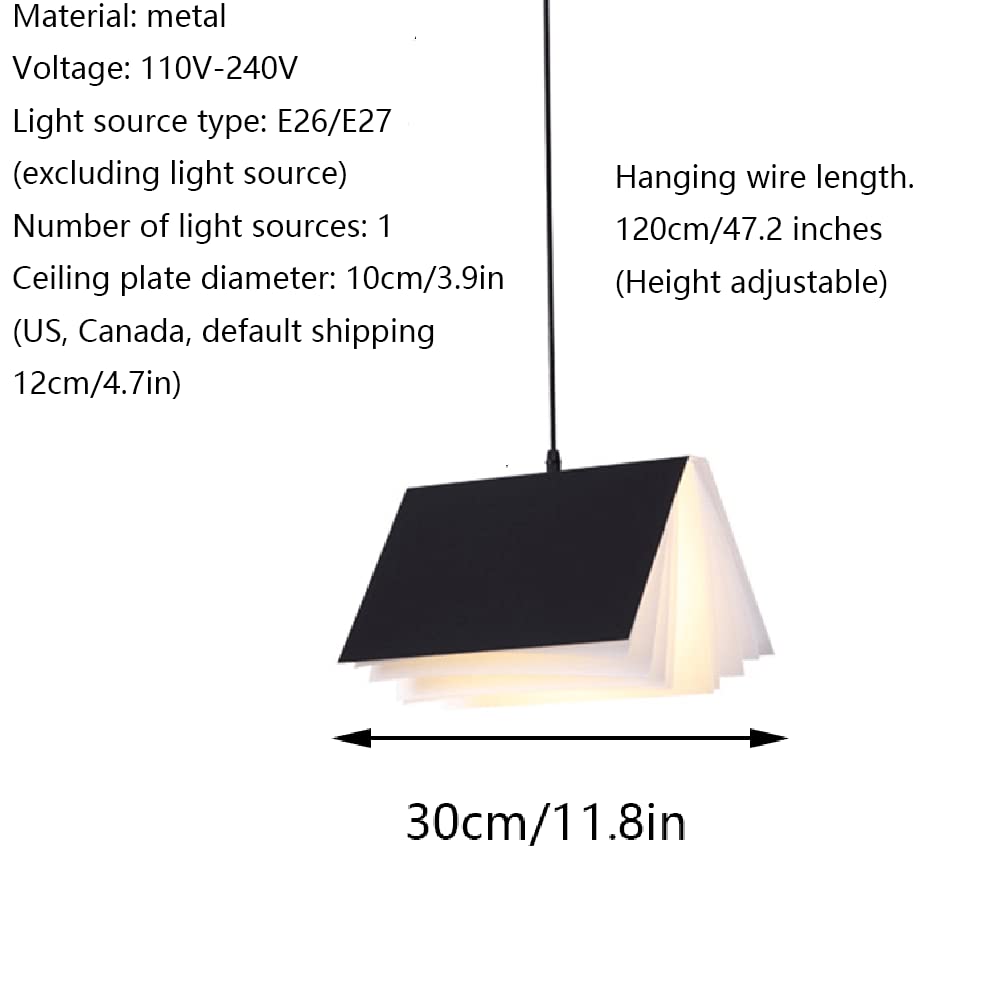 RCIDOS Lámpara Colgante Creativa De Libro Lámpara De Suspensión Vintage Elegante Luces Colgantes Europeas De Macarrón Accesorio De Iluminación De Techo Bohemio Elegante para Restaurante Salón Bar