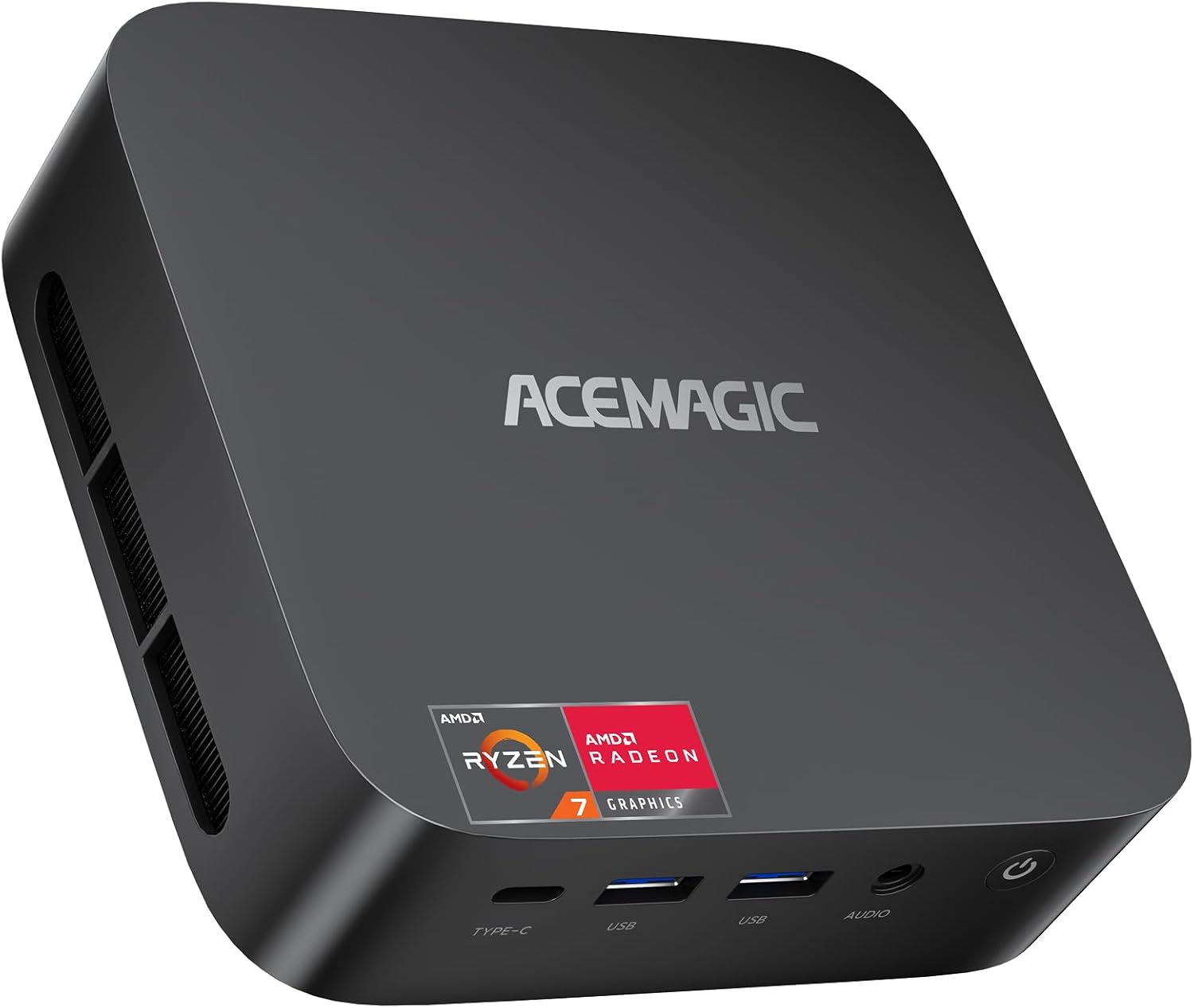 ACEMAGICIAN Kron Mini K1 Mini PC Gaming, AMD Ryzen 7 5700U, 16GB DDR4 512GB SSD Mini PC Computers Micro Desktop PC 4K Triple Display WiFi6 BT5.2