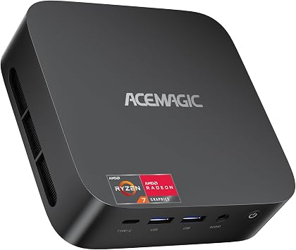 ACEMAGICIAN K1 Mini PC Windows 11 Pro, AMD Ryzen 7430U 6C/12T Up to 4.3GHz, 16GB DDR4 512GB SSD, 4K Triple Display, WiFi 6 BT 5.2 Micro Desktop Computer Gaming Mini PC