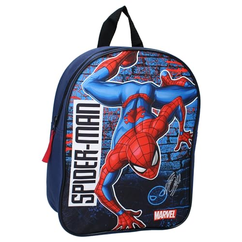 Zaino MARVEL AVENGERS SPIDER-MAN Beyond Amazing Uomo Ragno - Zainetto per bambini | Scuola | Asilo - Colore Blu Scuro - dimensioni 29x22x9cm - 200-4524 Navy