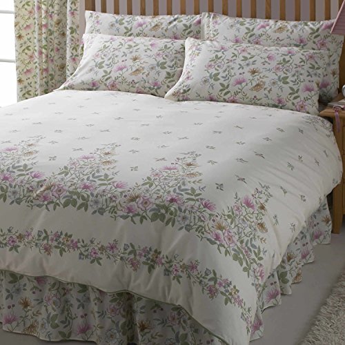 Country Cottage Garden Vantona estampado Floral cama juego de cama, Multi - Super King Size