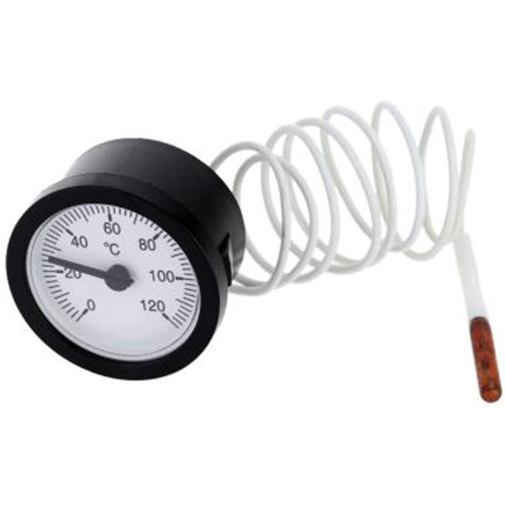 Thermomètre à Cadran Guangcailun - Mesure Température Eau/Liquide 0-120°C - Capteur Laiton 1,15m