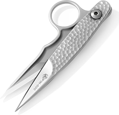 Tijeras de sastre premium, acero inoxidable, agarre cómodo, ambidiestro, plata, precisión, 4.6 in x 1.7 in, 1 unidad
