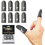 Anacend 【オリジナル新型】 ゲーム指サック 超薄銀繊維 人間工学に基づき スマホ用指カバー スマホゲーム 縫い目ゼロ 手汗対策 24ゲージ 高密度繊維 高感度 操作性アップ 全機種対応 ８個入り