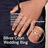 Aeon 925 Sterling Silver Court Wedding Ring – 3mm & 5mm | Comfort Fit for Men & Women | Sizes J-Z | Premium Quality for Life's Special Moments #2