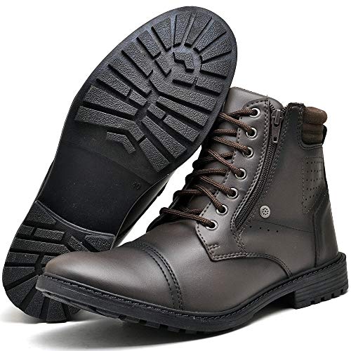 Bota Coturno Adventure Trilha Com Carteira e Relógio Slim Masculino DUBUY R560DB Tamanho:39;cor:Marr
