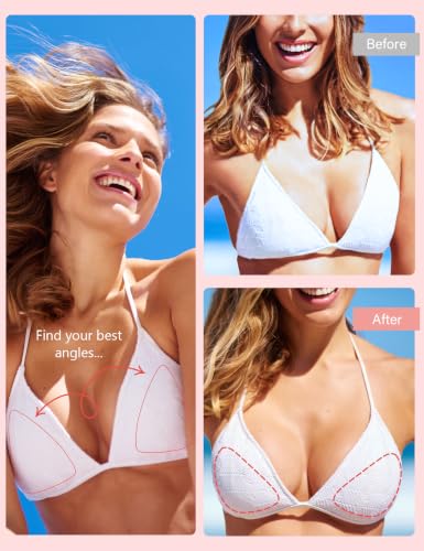 Image of Sticky Bra Push Up Pads & Nipple Covers,Waterproof for Swimsuit or Sports