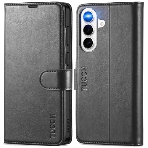 TUCCH Coque pour Galaxy S26+ Plus 5G, Etui Portefeuille en Cuir Synthétique, [RFID Blocage] Rangement Cartes Béquille Intégrée Housse Antichoc Fermeture...