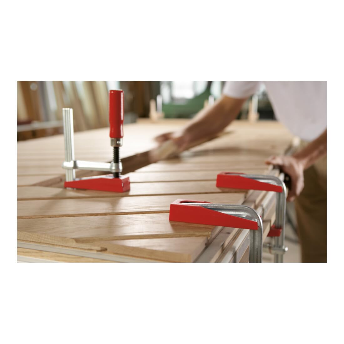 Bessey FK16-8 FK Area Pressure Clamps, Red/Grey, 160/80 mm - Image 3