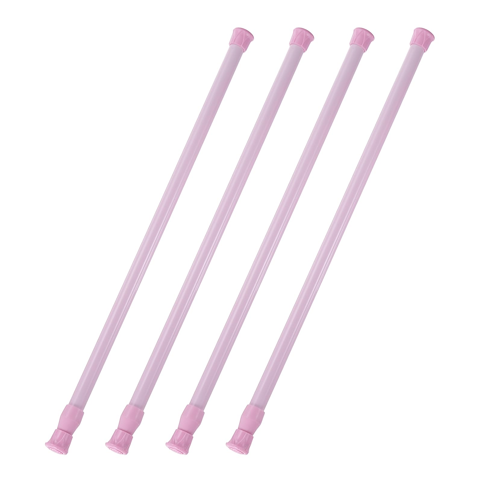 uxcell 4Pcs Sliding Door Security Bar 400-700mm/15.7-27.6" 13mm/0.5" Pink