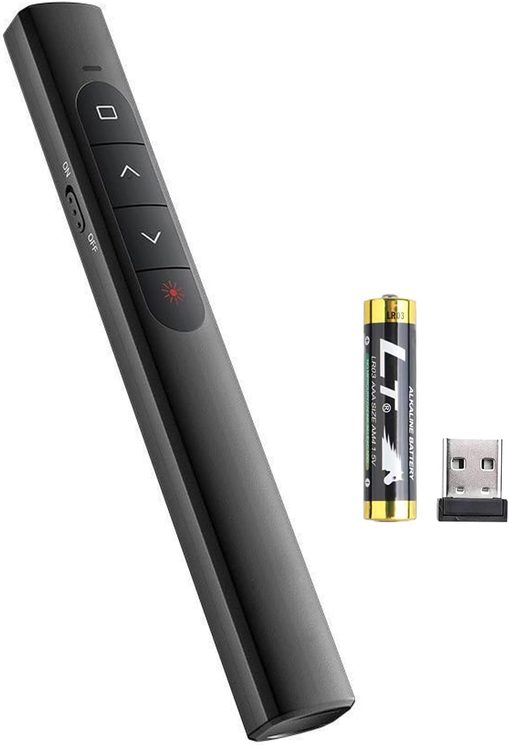 DUDUDA Wireless Presenter Presentation Clicker PPT Slide Advancer Remote Control PowerPoint Presentation Clicker for Keynote/PPT/Mac/PC/Laptop(Battery Included)