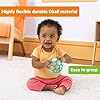 Bright Starts Oball Easy-Grasp Rattle BPA-Free Infant Toy in Teal, Age Newborn and up, 4 Inches #4