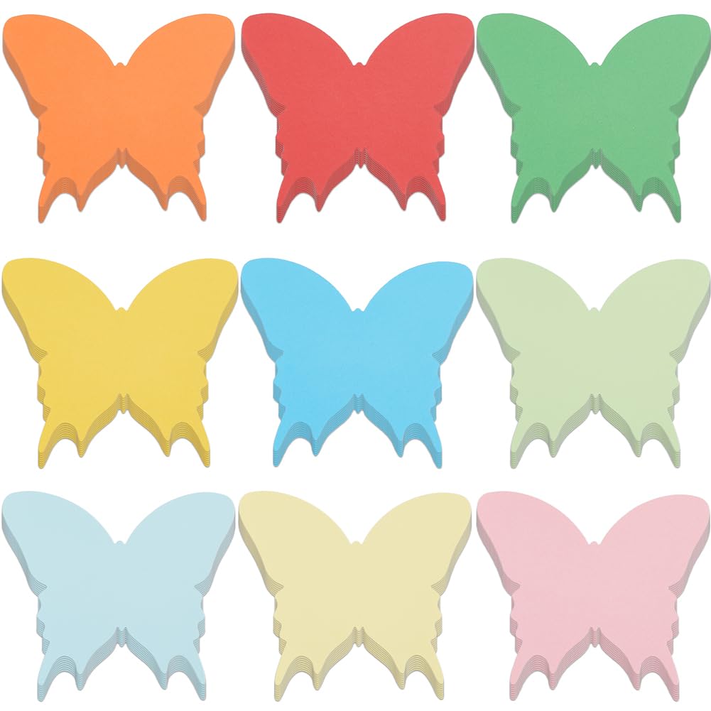 SOFPLATE 8 Sets 72Pcs 6 Inch Butterfly Paper Cut Out Craft Shapes Paper Cutouts Colorful Blank Butterflies Insect Animal Blank Summer Cut Outs for School Classroom Bulletin Board DIY Craft Decoration