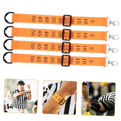 VANZACK Referee Number Chain Clip 4pcs Football Accessories Referee Indicator Durable Chain Clip