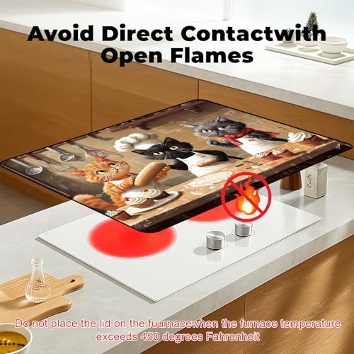 Image of Stove Top Cover for Glass Electric Stove (Cat, 30 inch x 21 inch)