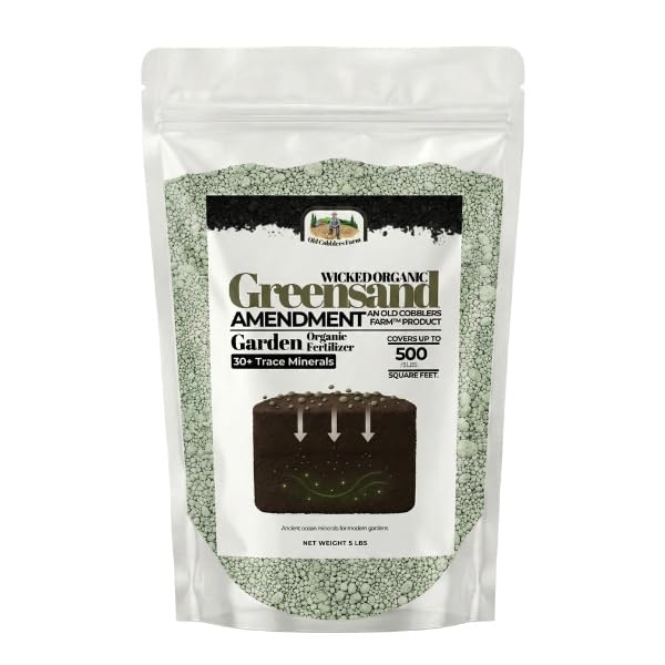 Old Cobblers Farm™ Wicked Organics Greensand – Natural Mineral Soil Enhancer for Strong Roots, Improved Texture & Long-Lasting Lawn and Garden Health (5 lbs | 10 lbs | 15 lbs | 20 lbs) (10lbs)